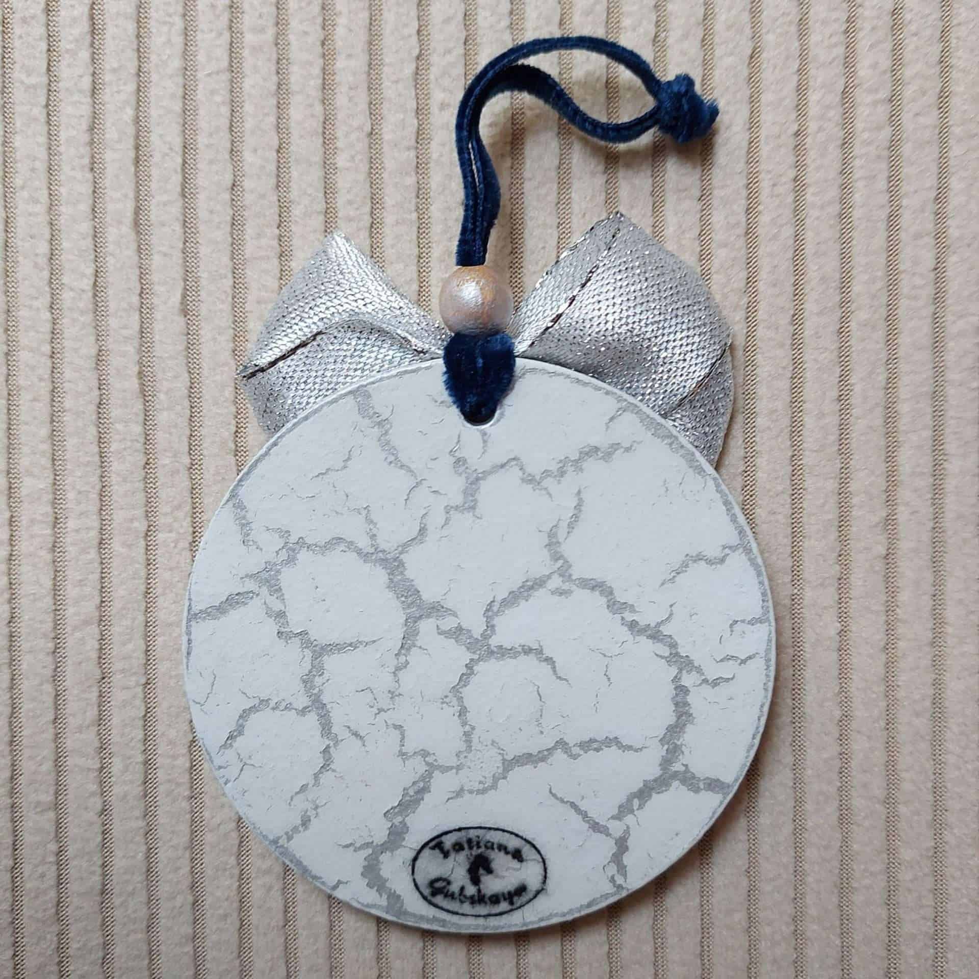 Vintage Weihnachtsbaumschmuck Mädchen, Hinterseite