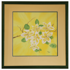 seidenbild magnolie